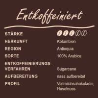 Entkoffeiniert