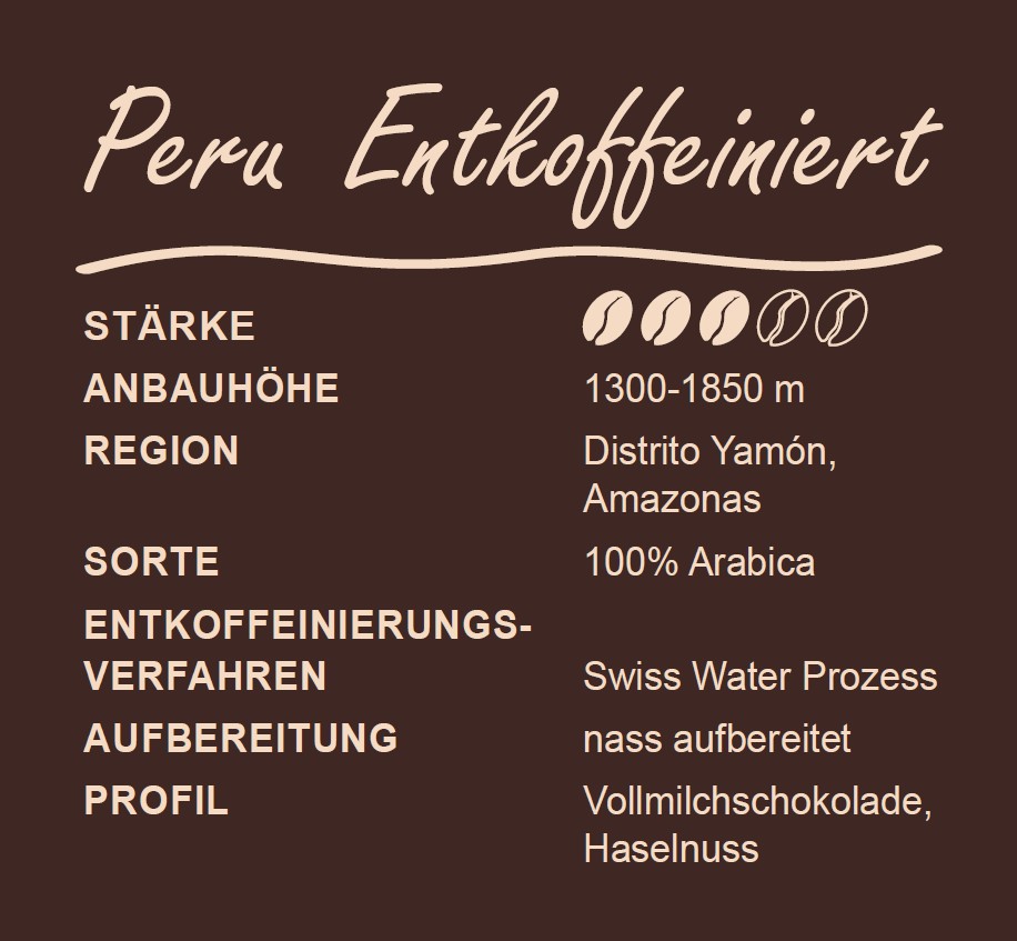 Entkoffeiniert