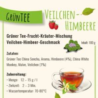Grüntee Veilchen - Himbeere