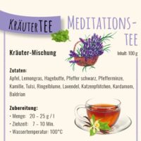 Kräutertee Meditationstee